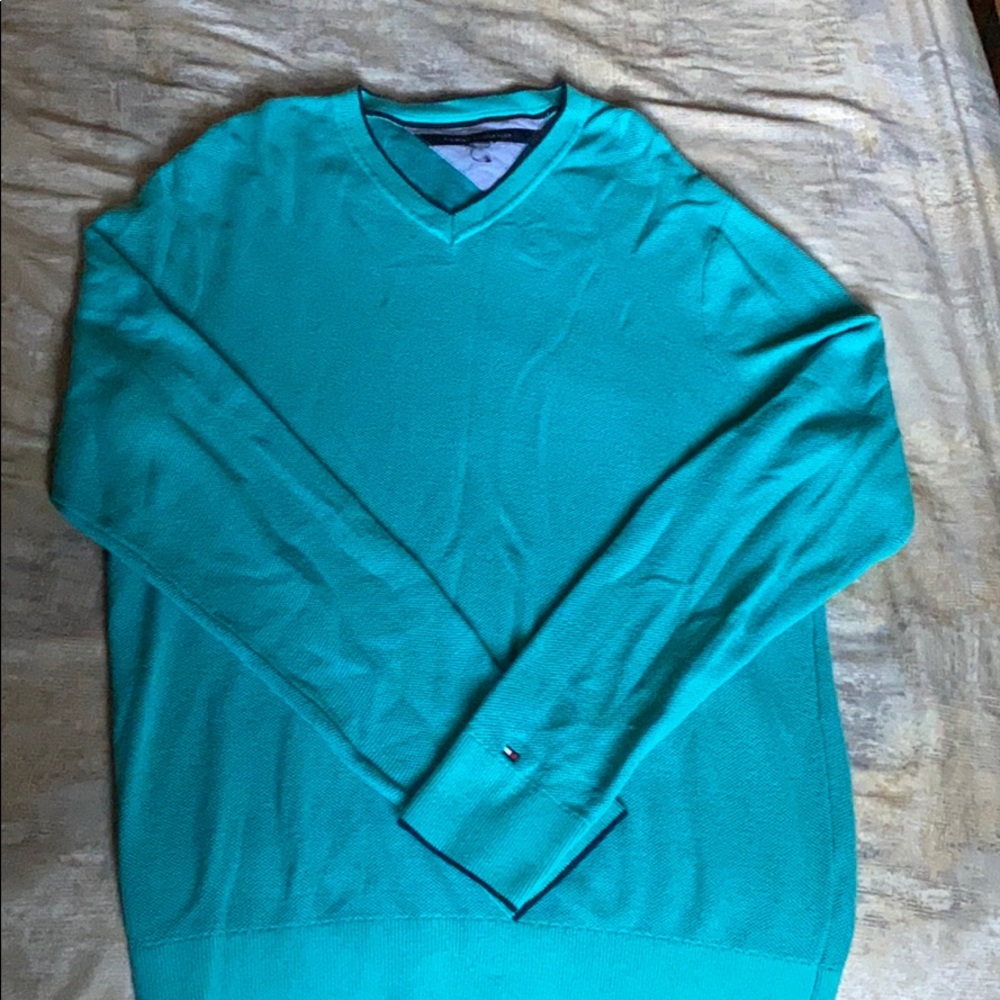 Tommy Hilfiger Teal Men’s knit sweater